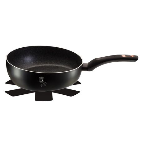 Berlinger Haus 26cm Marble Coating Flip Frypan - Black Rose Line