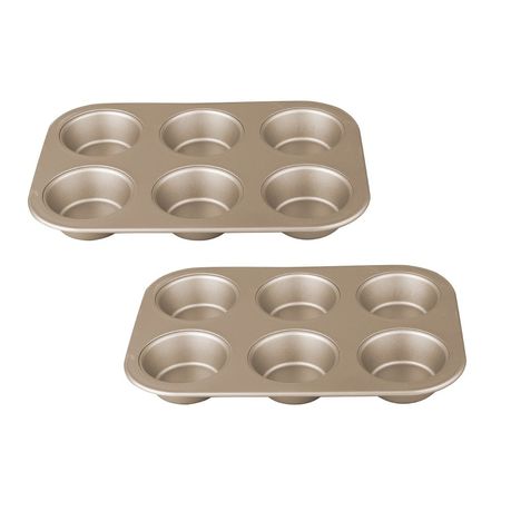 Berlinger Haus 2 Pieces 26cm 6 Cups Muffin Pan - My Bronze Pastry Cook