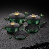 Berlinger Haus 10 Piece Titanium Coating Cookware Set - Emerald Collection