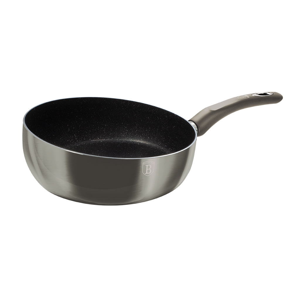 Berlinger Haus 26cm Marble Coating Flip Frypan - Carbon Metallic