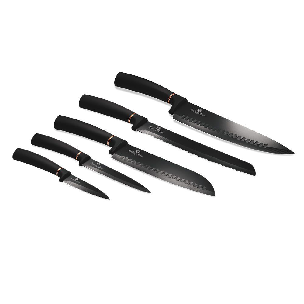 Berlinger Haus 6-Piece Knife Set - Black Rose