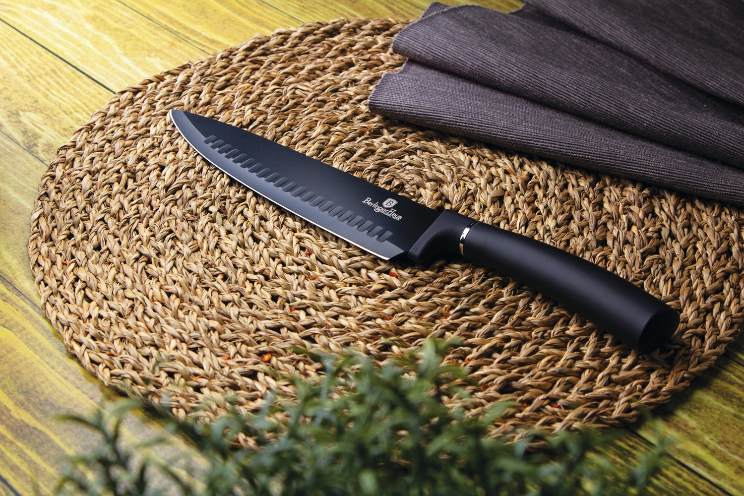 Berlinger Haus 6-Piece S/S Non-Stick Coating Knife Set - Black Rose