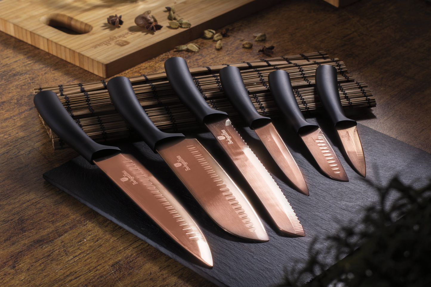 Berlinger Haus 6-Piece Knife Set – Rose Gold Metallic