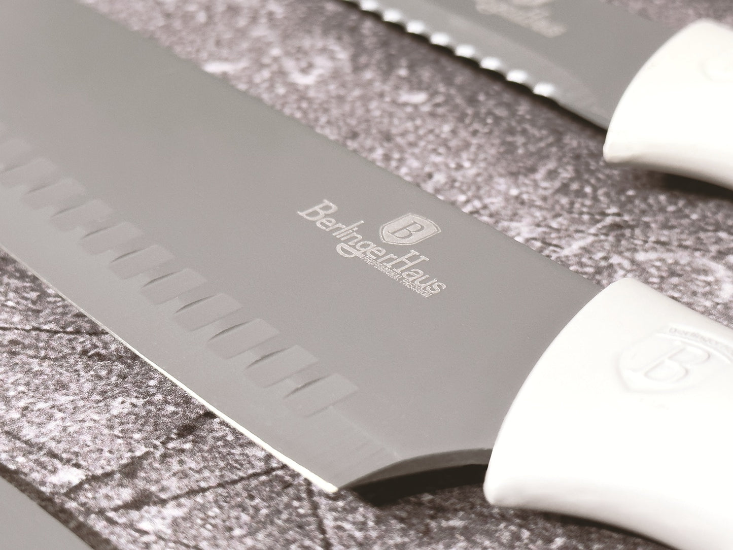 Berlinger Haus 6-Piece Knife Set with Magnetic Hanger - Aspen Collection