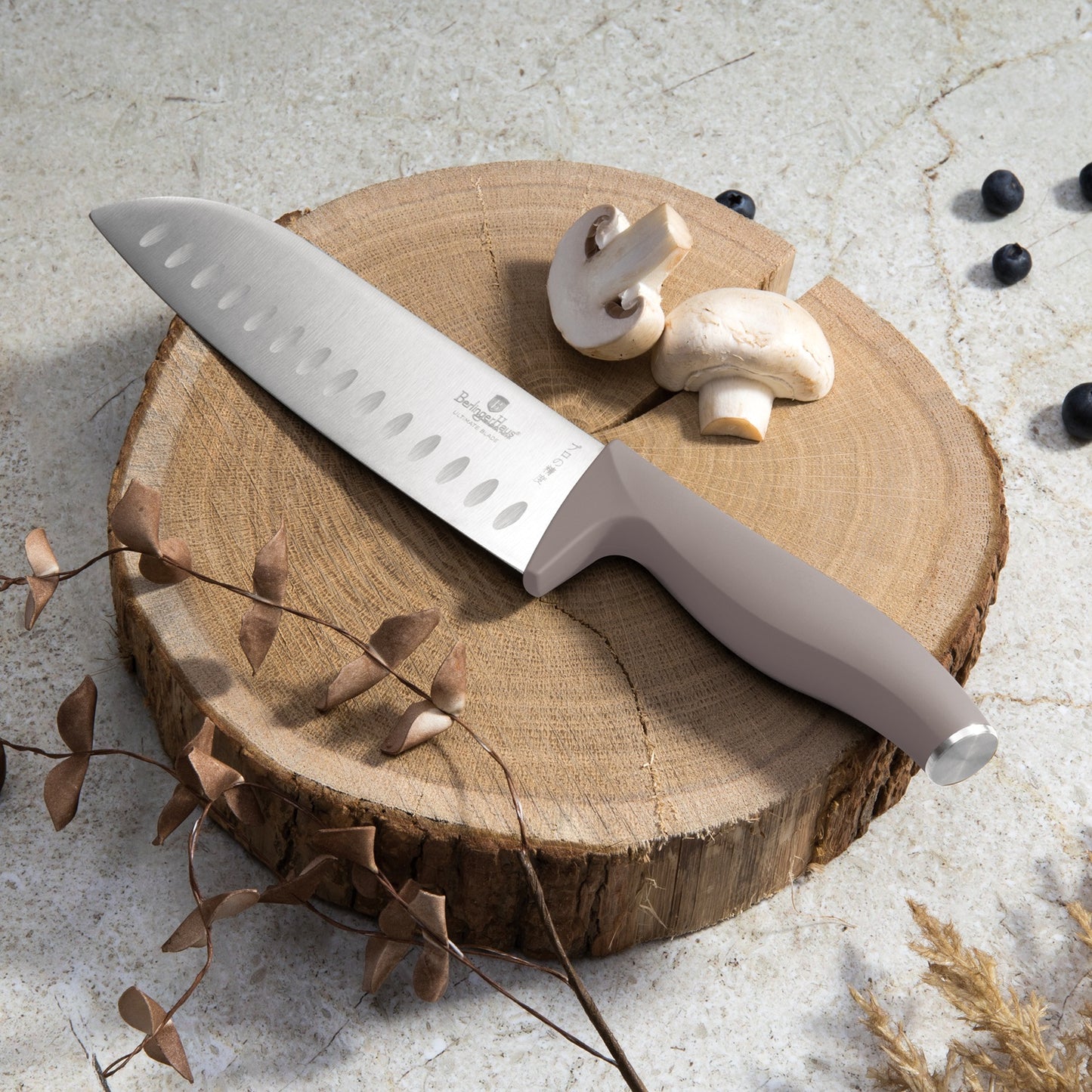 Berlinger Haus 6-Piece Stainless Steel Knife Set - Taupe