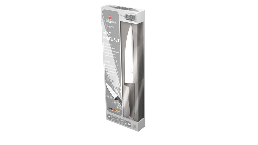 Berlinger Haus 4-Piece Stainless Steel Knife Set - Anthracite