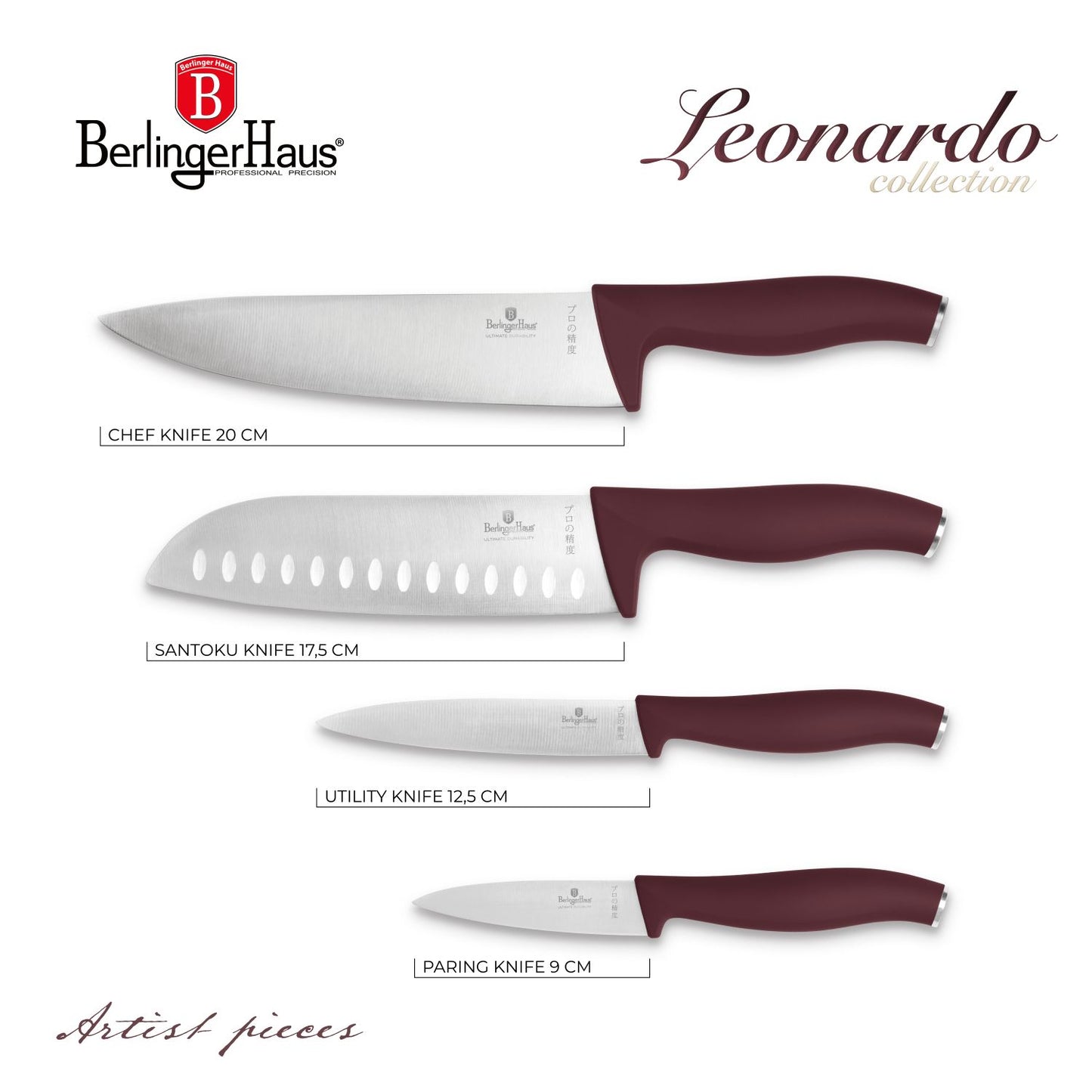 Berlinger Haus 4-Piece Knife Set – Leonardo