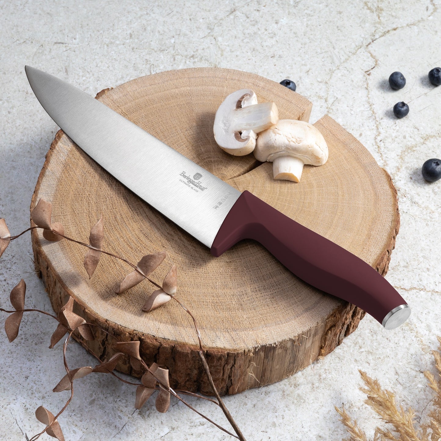 Berlinger Haus 6-Piece Stainless Steel Knife Set with Bamboo Stand – Leonardo