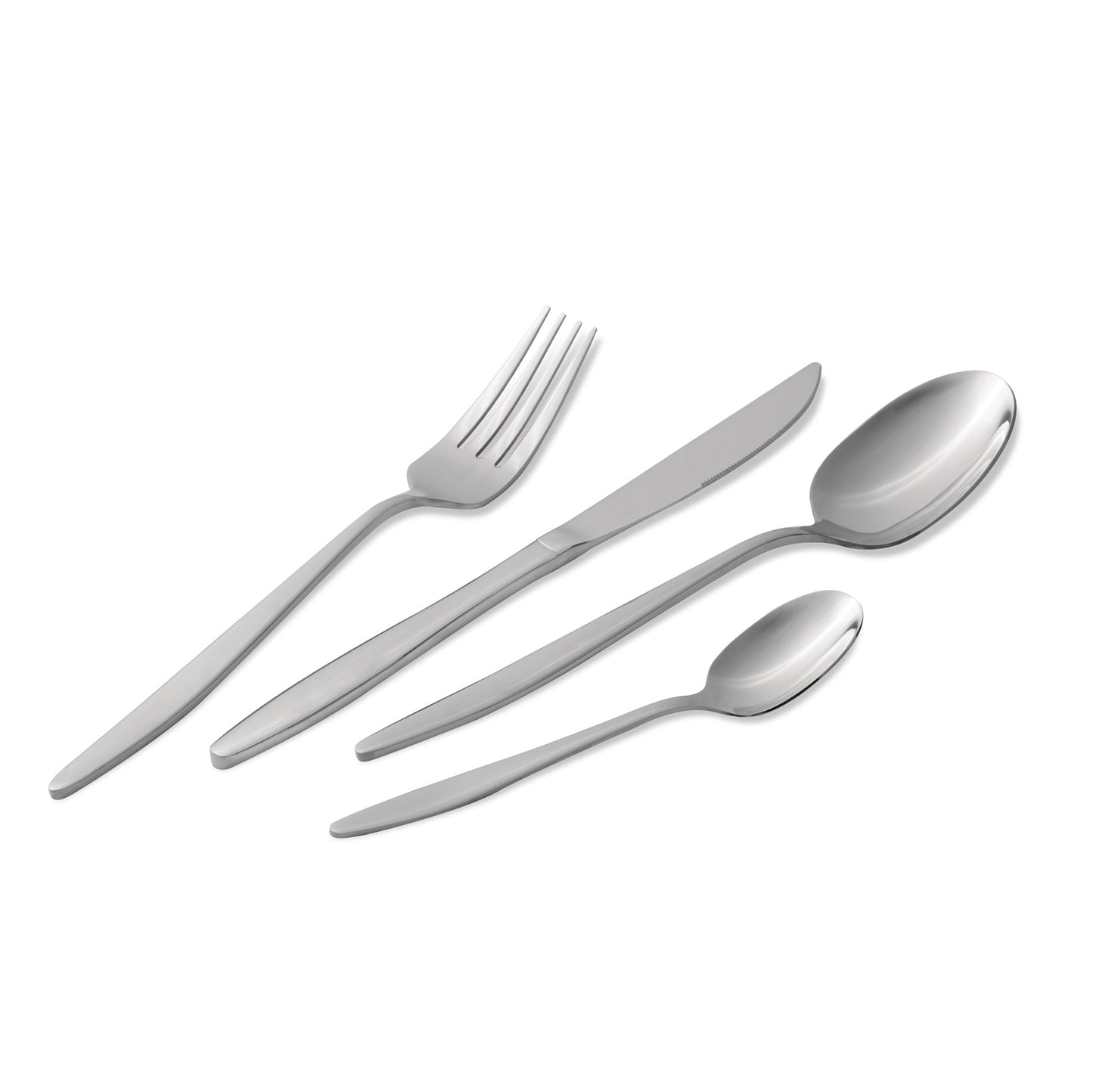 Berlinger Haus 24-Piece Stainless Steel Cutlery Set – Silver Mirror Polish