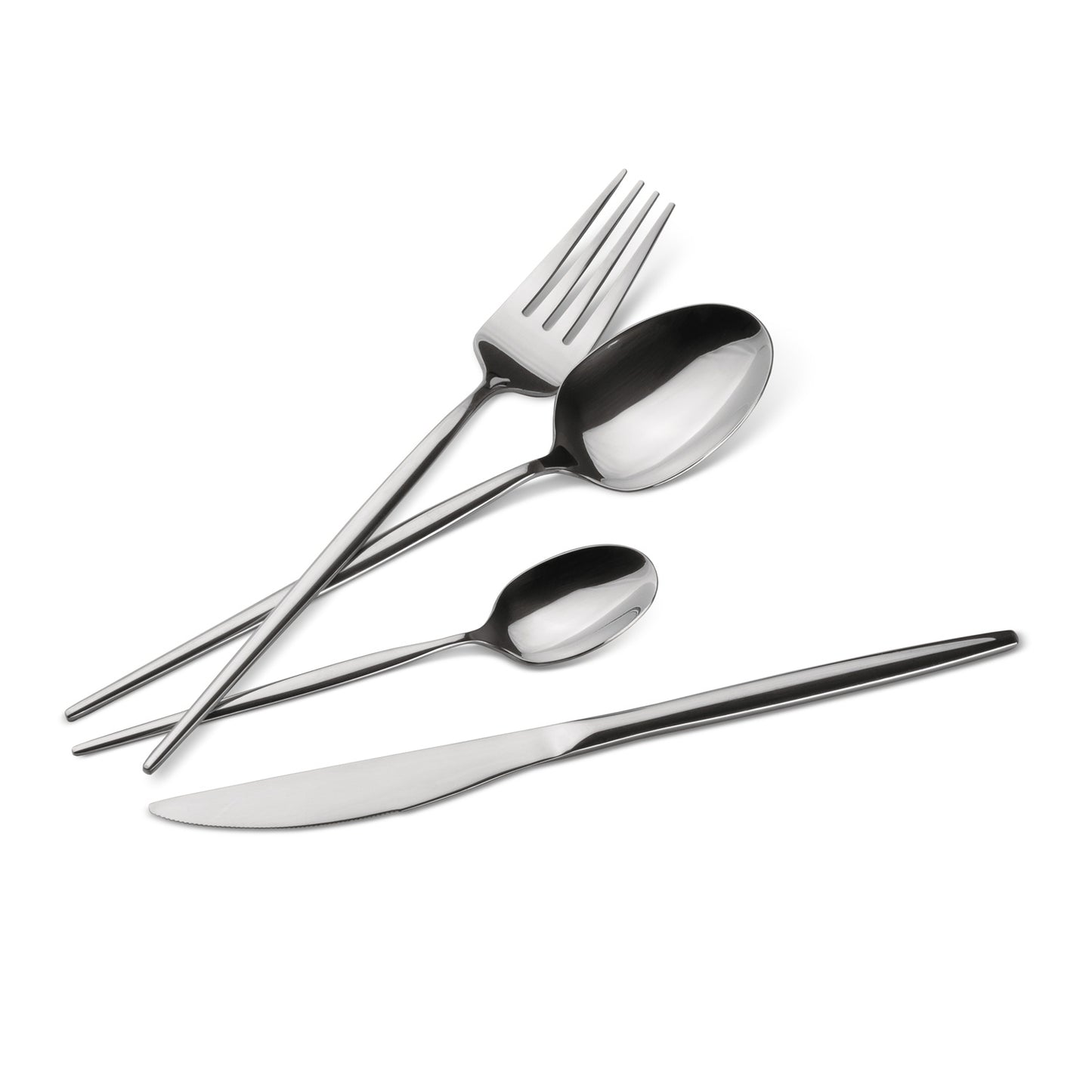 Berlinger Haus 24-Piece Stainless Steel Cutlery Set – Silver Mirror Polish