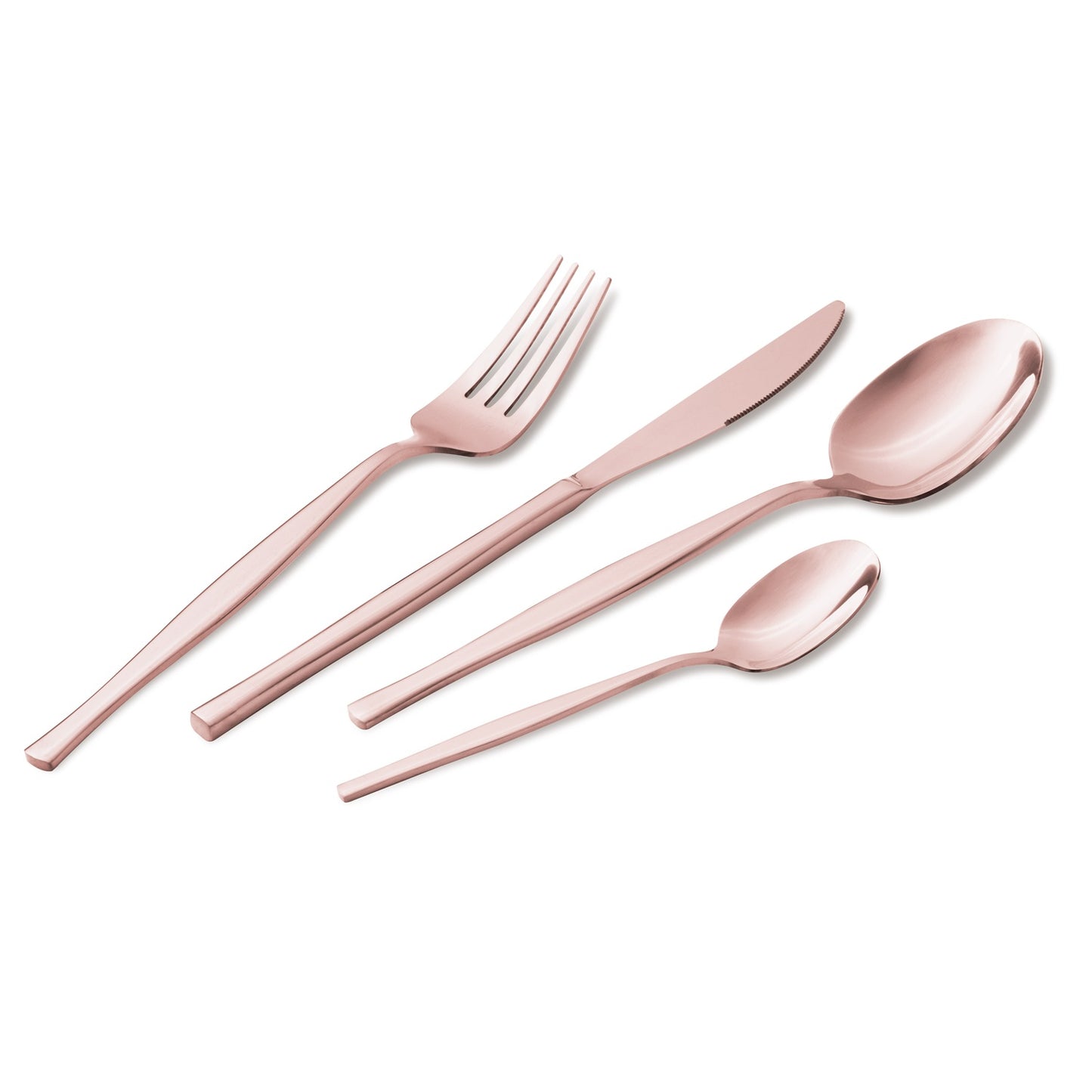 Berlinger Haus 24-Piece Stainless Steel Cutlery Set - Rose Gold