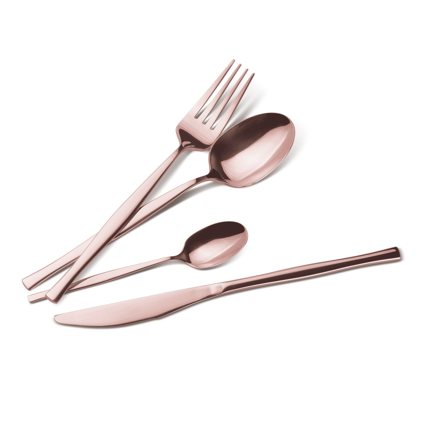 Berlinger Haus 24-Piece Stainless Steel Cutlery Set - Rose Gold
