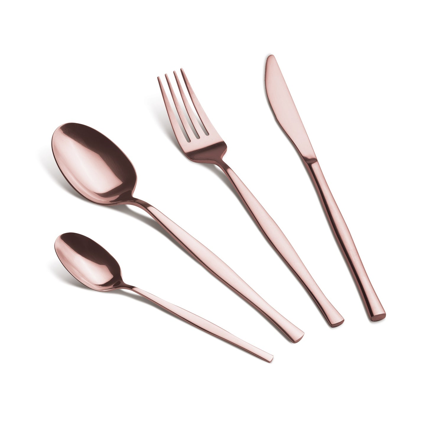 Berlinger Haus 24-Piece Stainless Steel Cutlery Set - Rose Gold