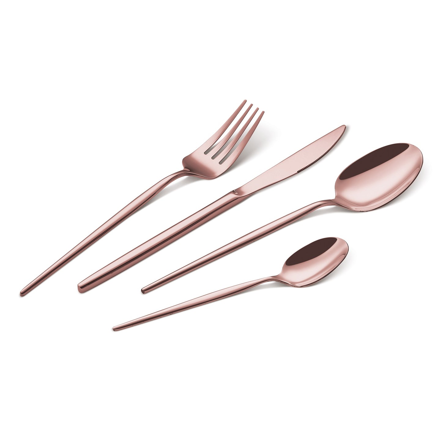 Berlinger Haus 24-Piece Stainless Steel Cutlery Set - Rose Gold