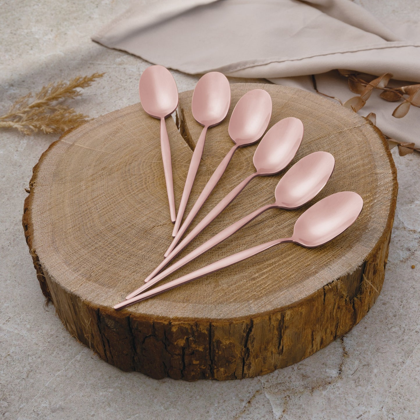 Berlinger Haus 24-Piece Stainless Steel Cutlery Set - Rose Gold