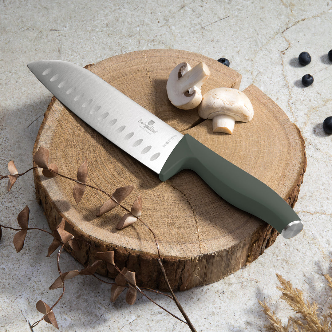 Berlinger Haus 6-Piece Stainless Steel Knife Set – Matt Green