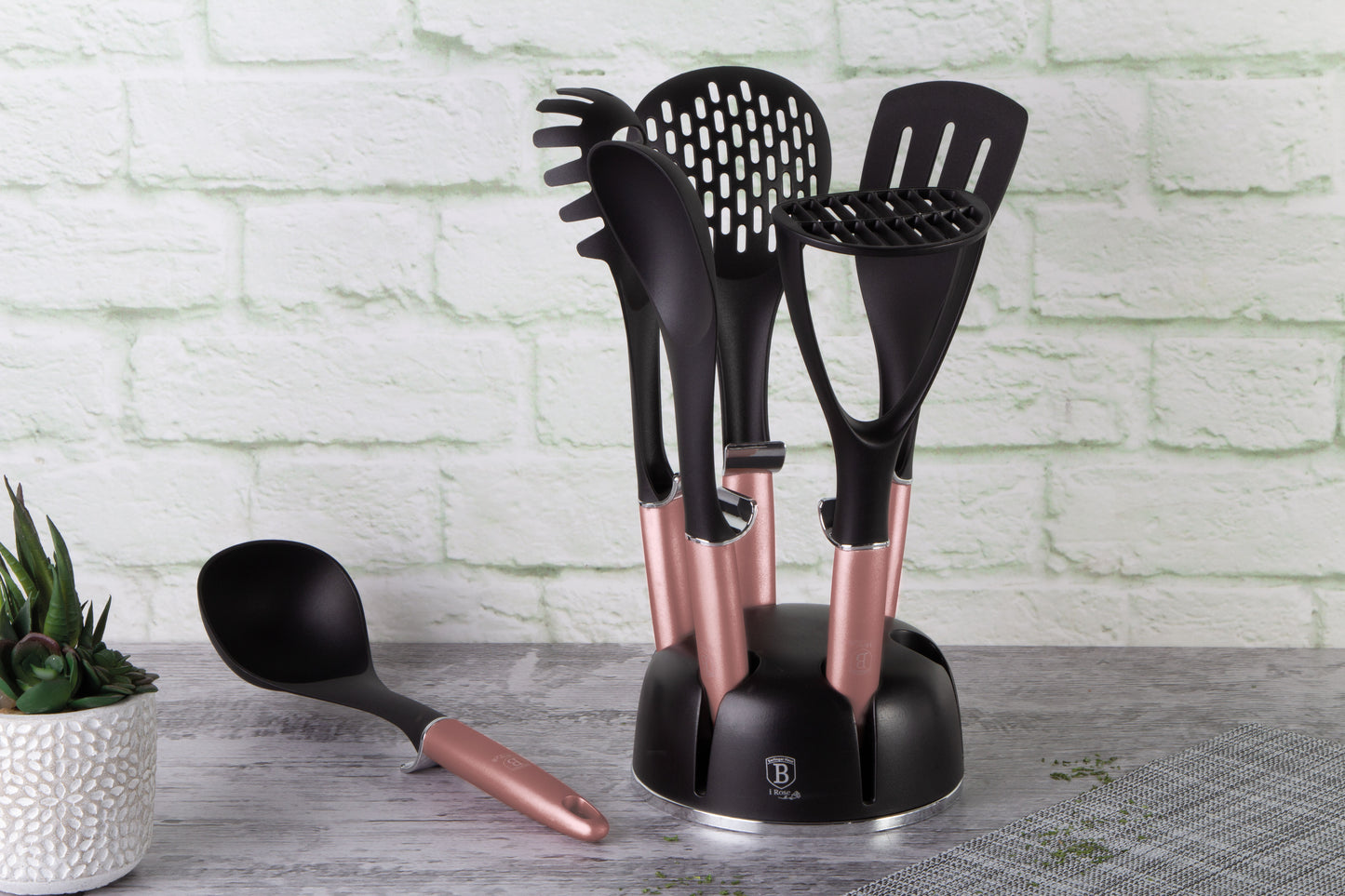 Berlinger Haus 7-Piece Non-Stick Kitchen Utensil Set - i-ROSE