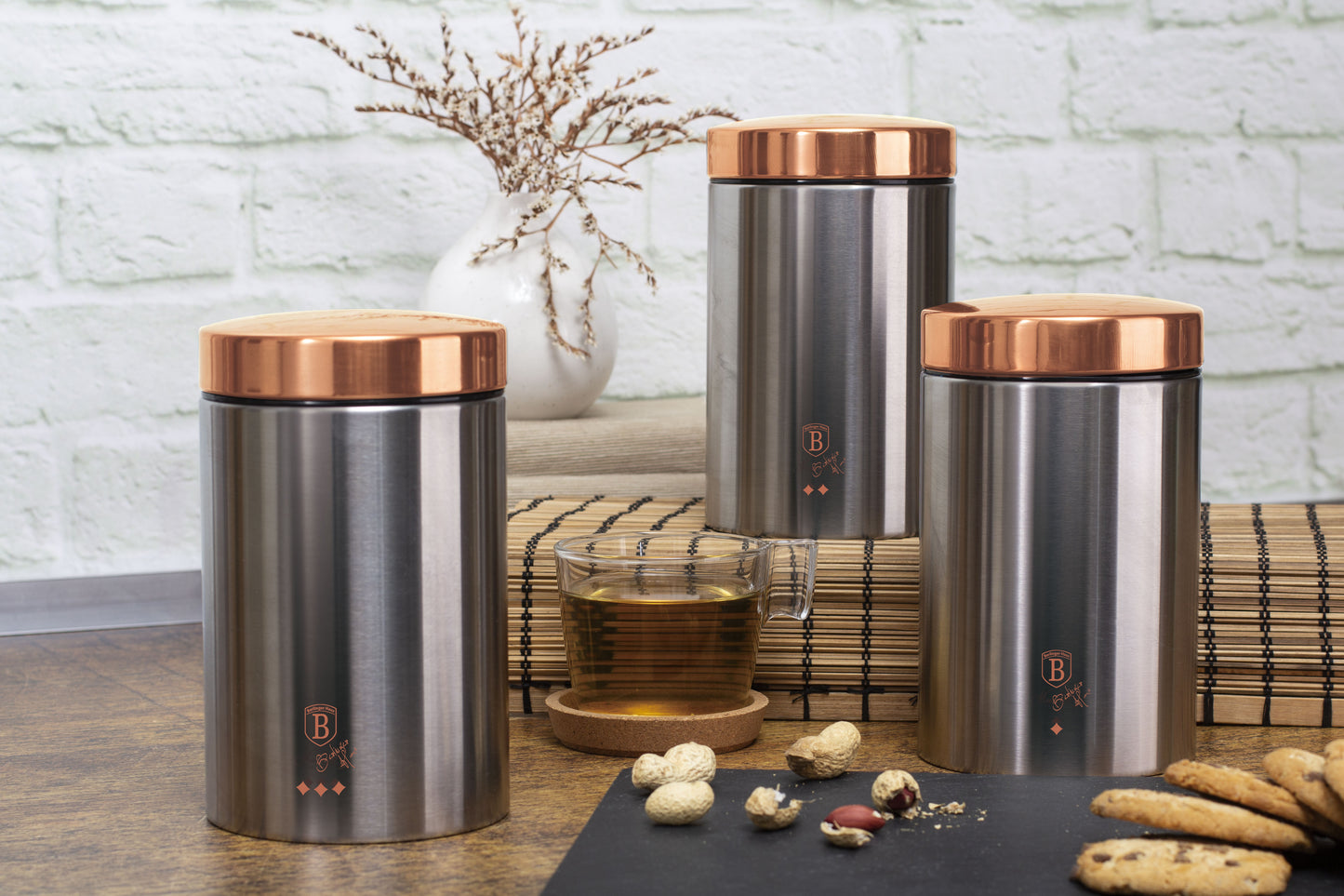 Berlinger Haus 3-Piece Premium Canister Set - Moonlight Edition