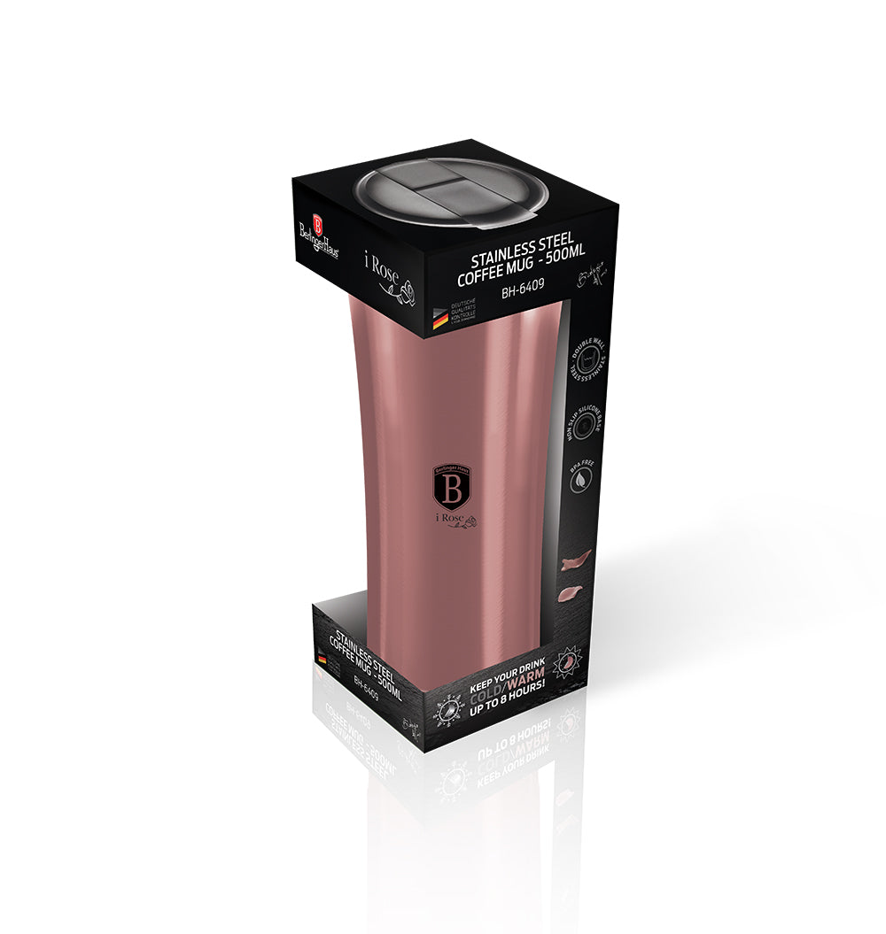 Berlinger Haus 500ml Travel Coffee Mug - i-Rose