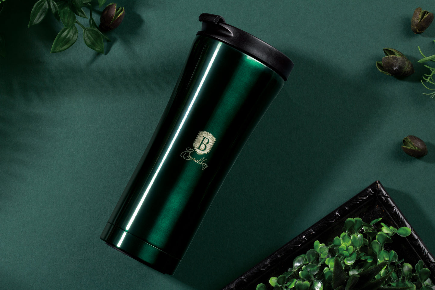 Berlinger Haus 500ml Thick Walled Travel Coffee Mug - Emerald Edition