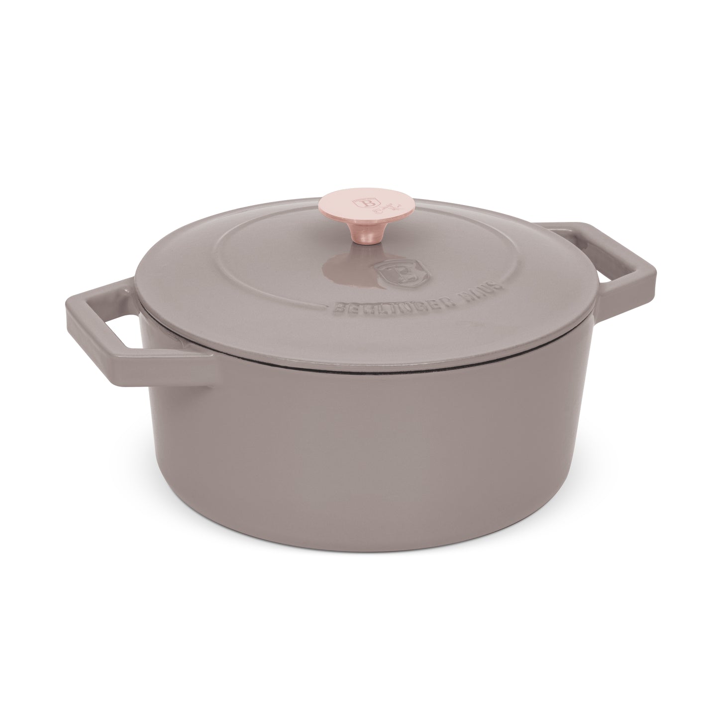 Berlinger Haus 24cm Cast Iron Casserole – Taupe