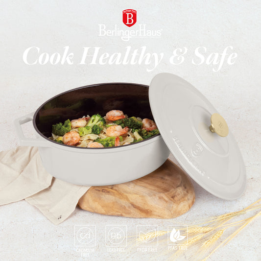 Berlinger Haus 30cm Cast Iron Oval Roaster – Sahara