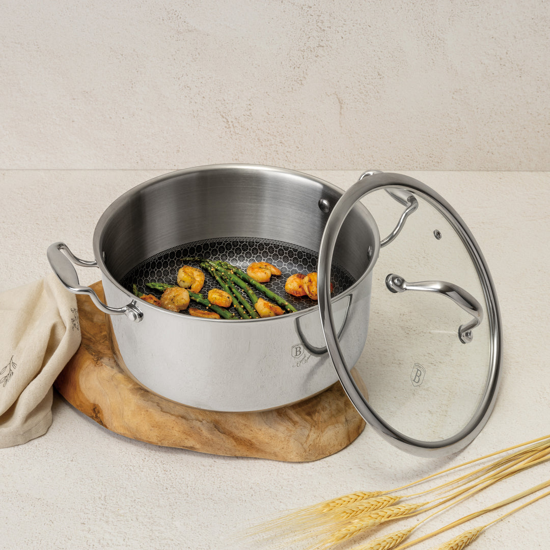 Berlinger Haus 24cm 18/10 Stainless Steel Casserole - Eternal Collection