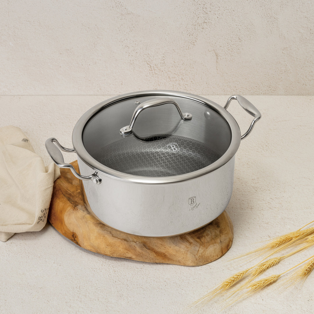 Berlinger Haus 24cm 18/10 Stainless Steel Casserole - Eternal Collection