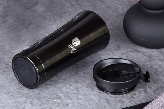 Berlinger Haus 500ml Thick Walled Travel Coffee Mug - Shiny Black