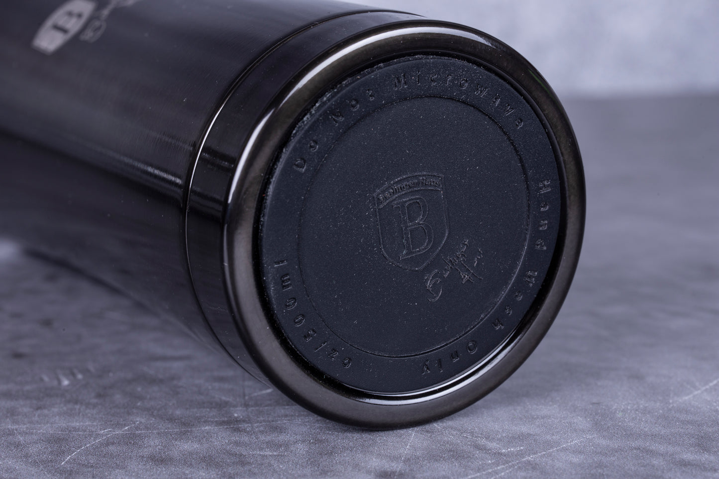 Berlinger Haus 500ml Thick Walled Travel Coffee Mug - Shiny Black