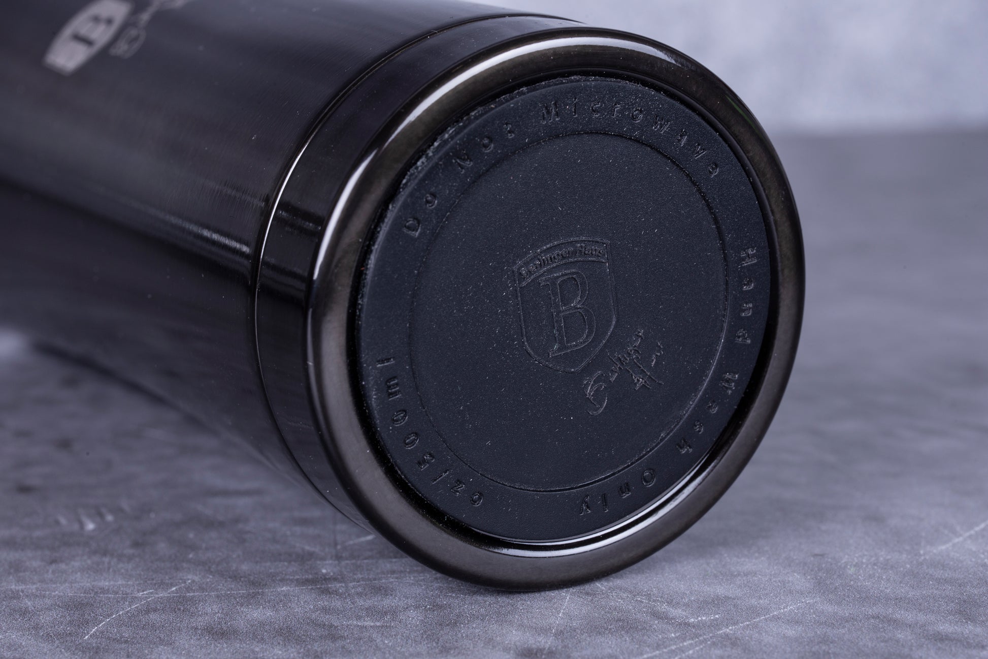 Berlinger Haus 500ml Thick Walled Travel Coffee Mug - Shiny Black