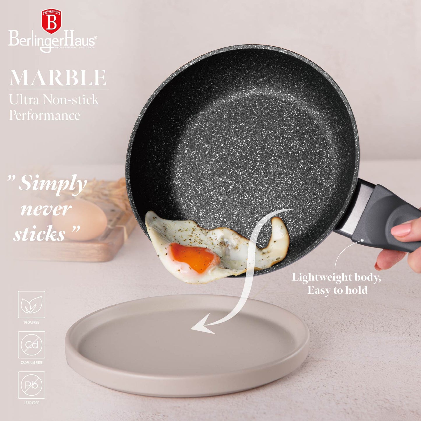 Berlinger Haus 13-Piece Non-Stick Cookware Set with Smart Lid - Carbon Pro