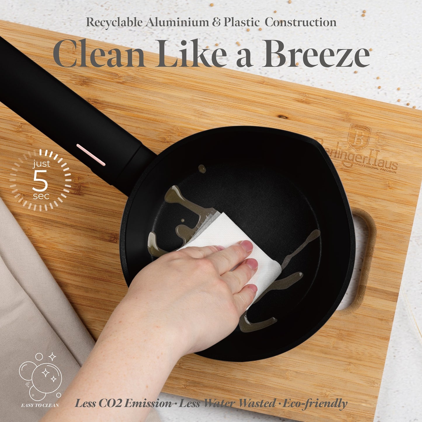 Berlinger Haus 10-Piece Marble Coating Non-Stick Cookware Set - Monaco