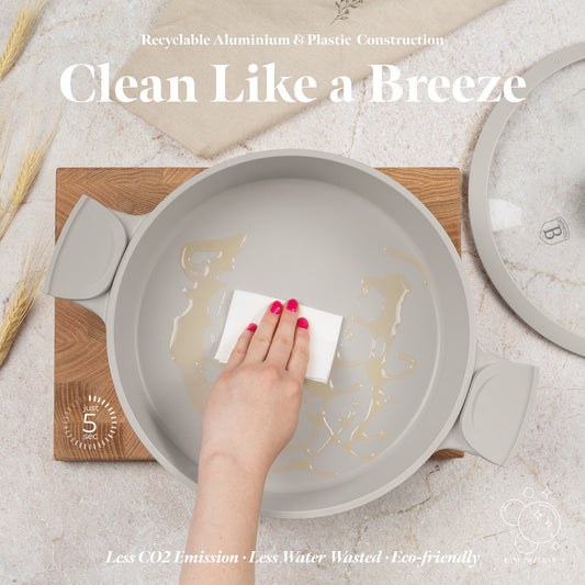 Berlinger Haus 28cm Titan Pro Non-Stick Coating Shallow Pot - Sahara