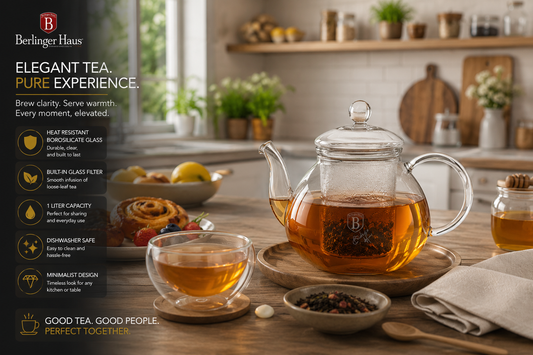 Berlinger Haus 1L Glass Tea Pot with Filter