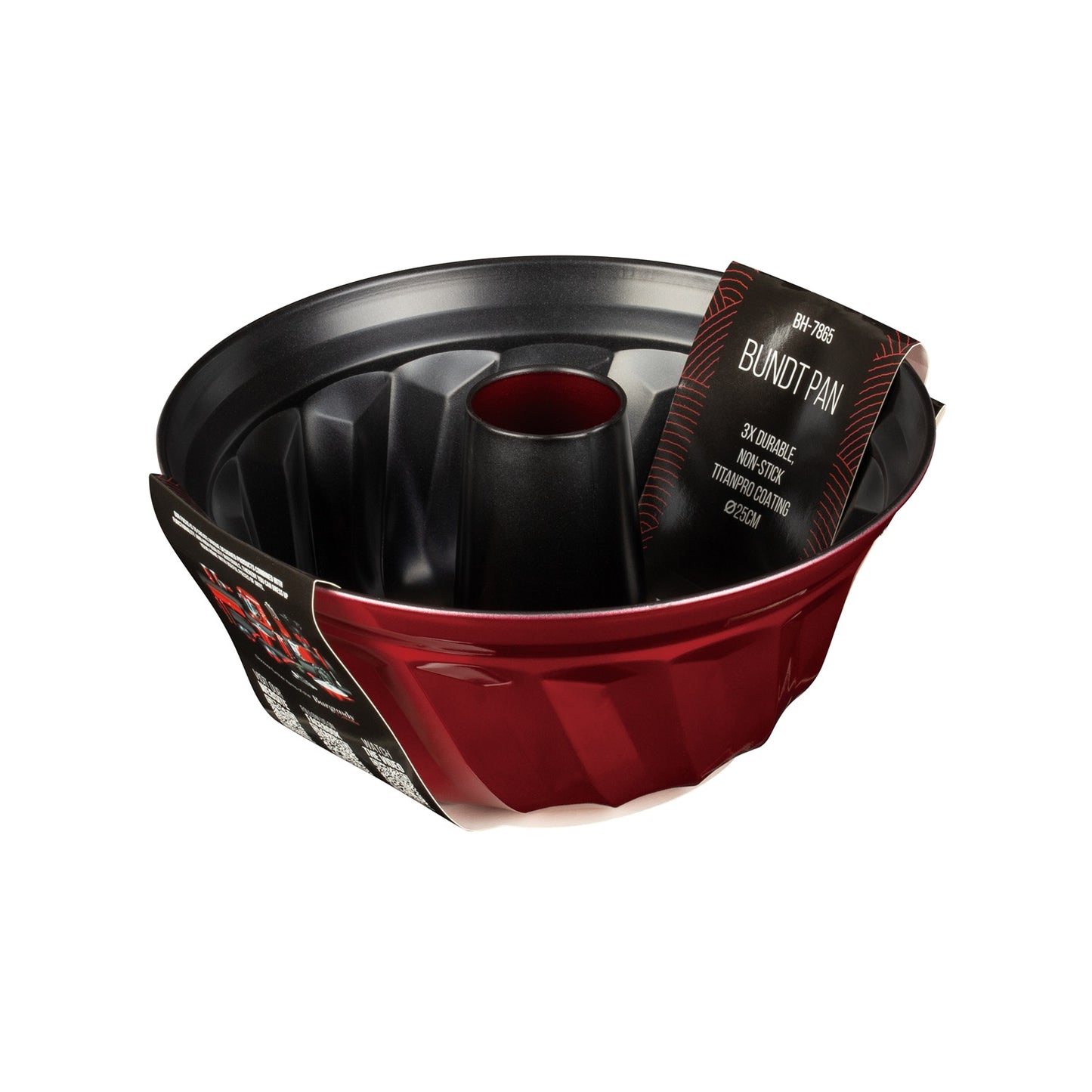 Berlinger Haus 25cm Titan Coating Non-Stick Bundt Pan - Burgundy Metallic