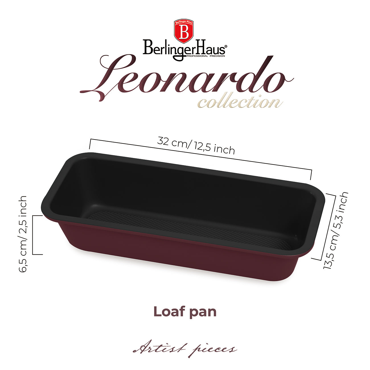 Berlinger Haus 30cm Titan Pro Non-Stick Coating Loaf Pan - Leonardo