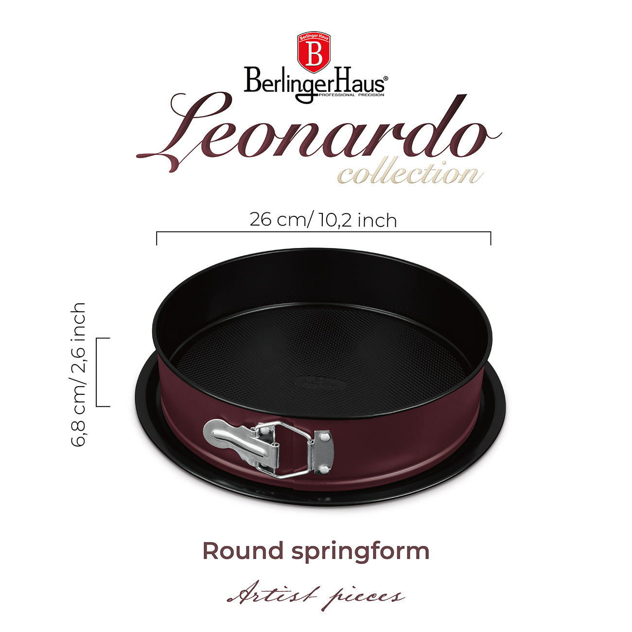 Berlinger Haus 26cm Titan Pro Non-Stick Coating Round Springform Pan – Leonardo