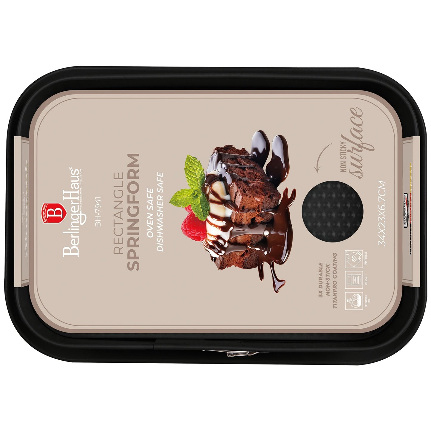 Berlinger Haus 39cm Titan Pro Non-Stick Coating Rectangle Springform – Leonardo