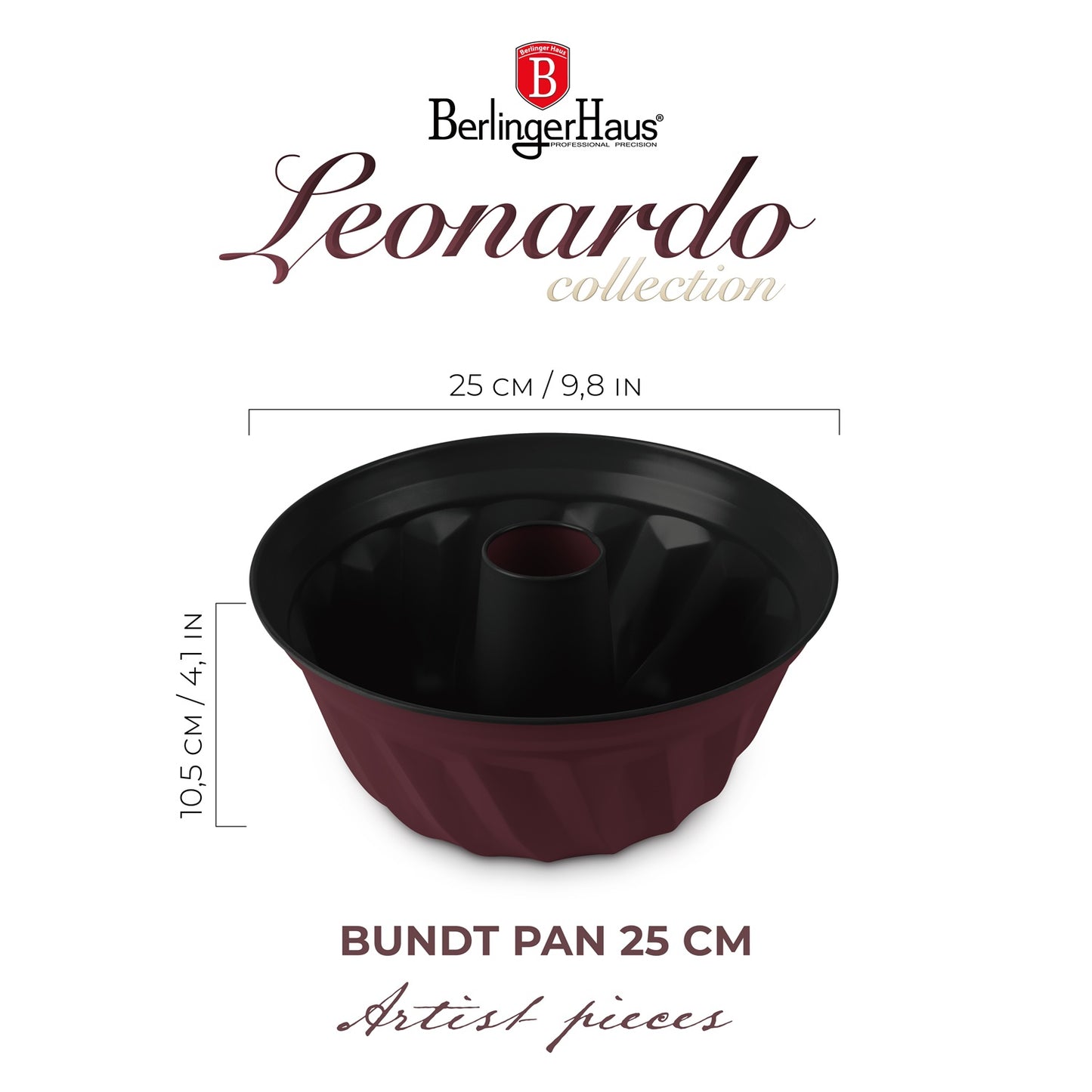 Berlinger Haus 25cm Titan Pro Non-Stick Coating Bundt Pan – Leonardo
