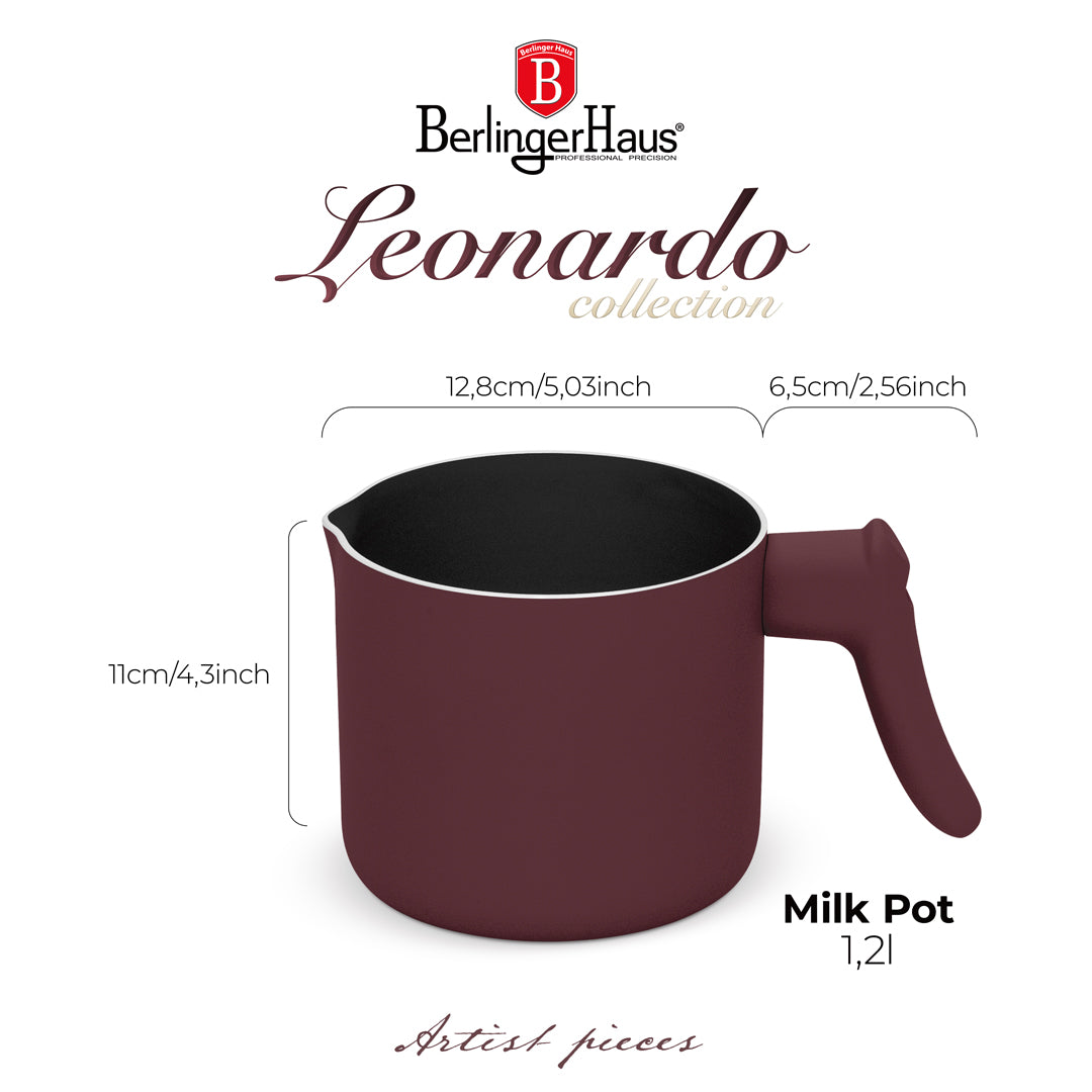 Berlinger Haus 1.2L Titan Pro Non-Stick Coating Milk Pot - Leonardo