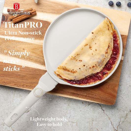 Berlinger Haus 28cm Titan Pro Non-Stick Coating Pancake Pan - Sahara
