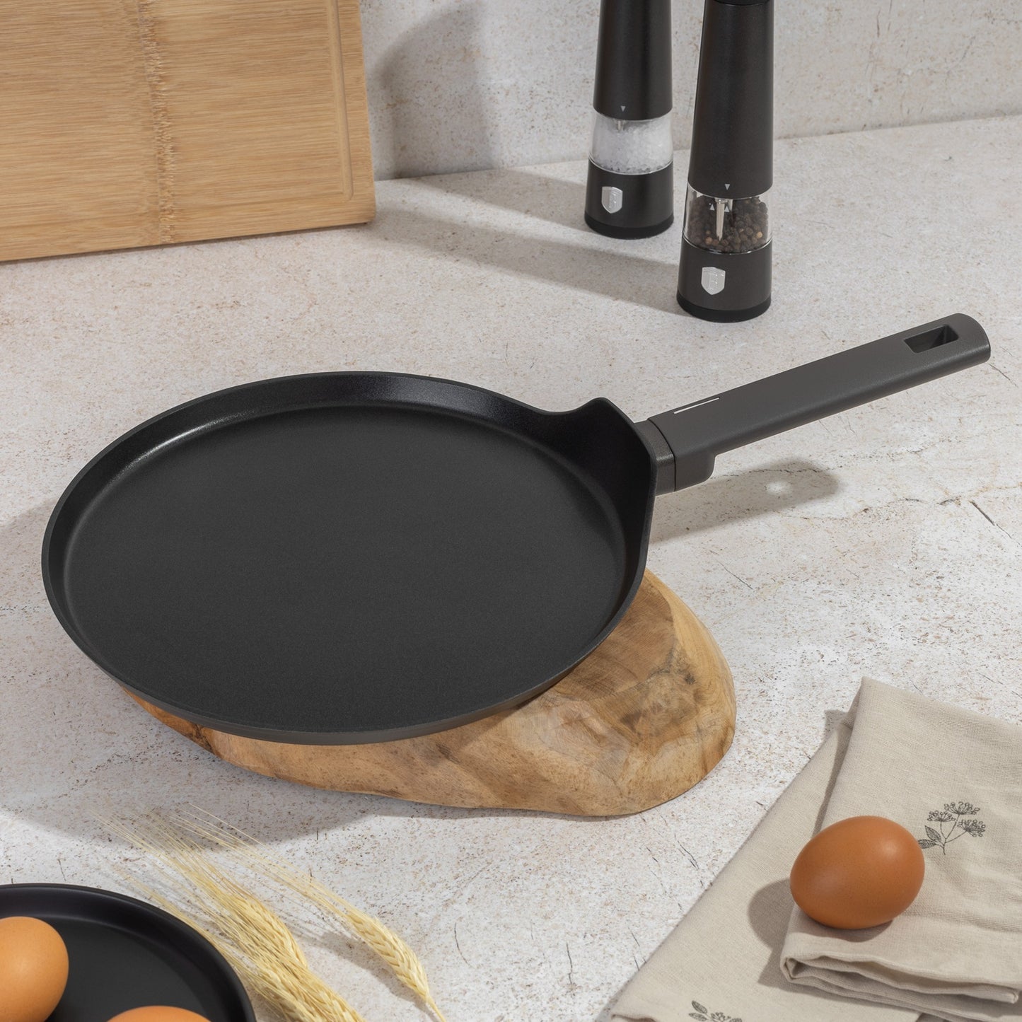 Berlinger Haus 28cm Titan Pro Non-Stick Coating Pancake Pan - Anthracite