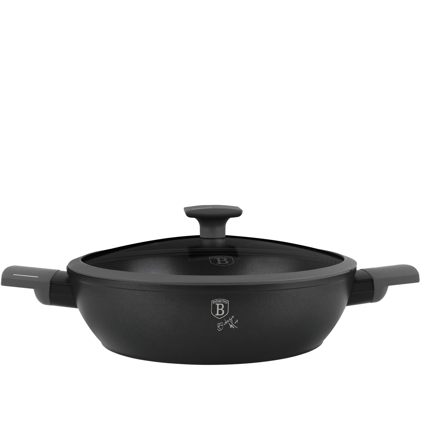 Berlinger Haus 28cm Titan Pro Non-Stick Coating Shallow Pot - Anthracite