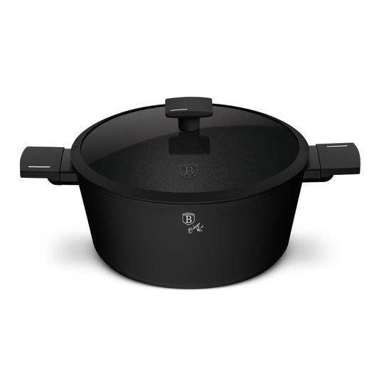 Berlinger Haus 28cm Titan Pro Non-Stick Coating Casserole – Matte Black Collection