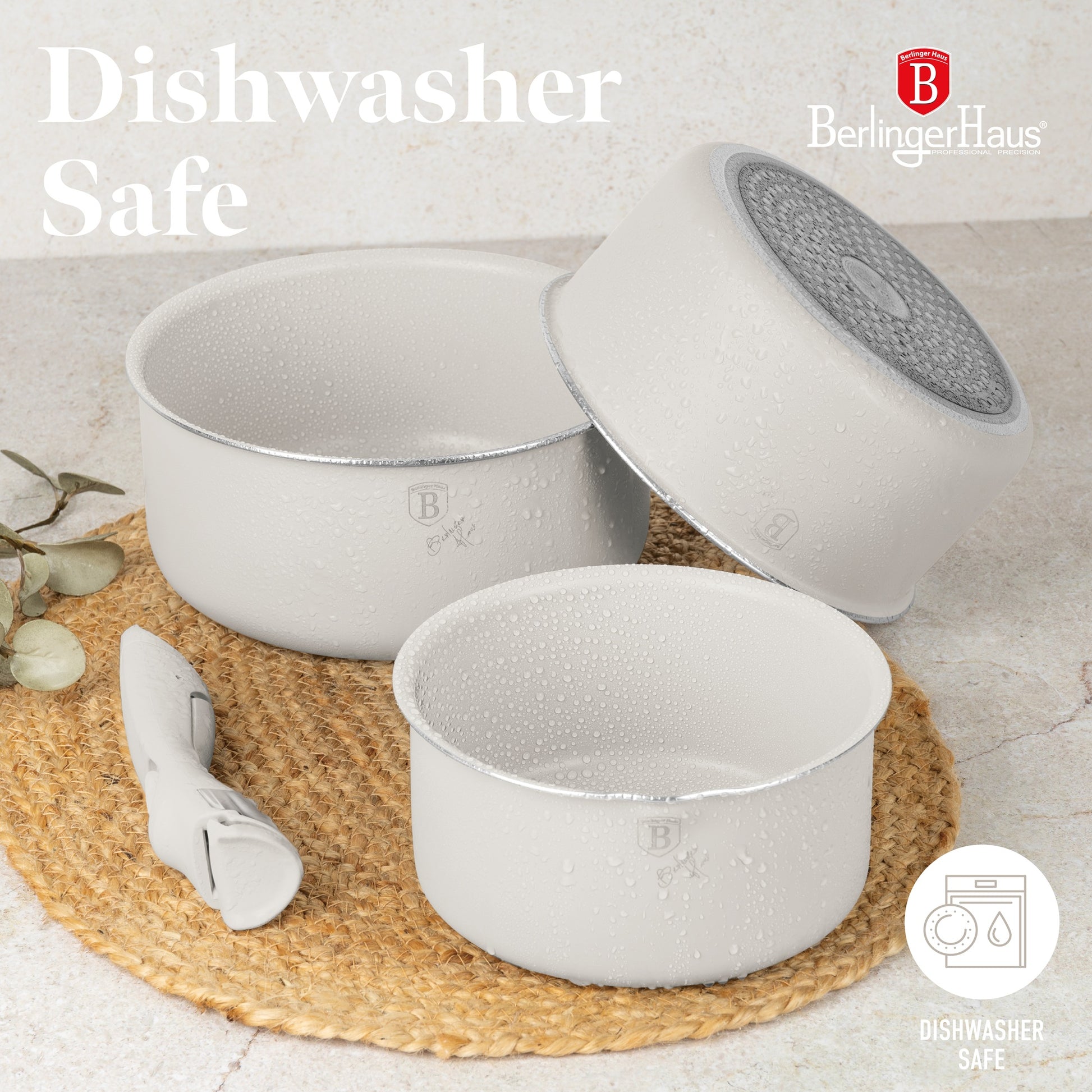 Berlinger Haus 13-Piece Titan Pro Non Stick Coating Oven Safe Cookware Set - Sahara