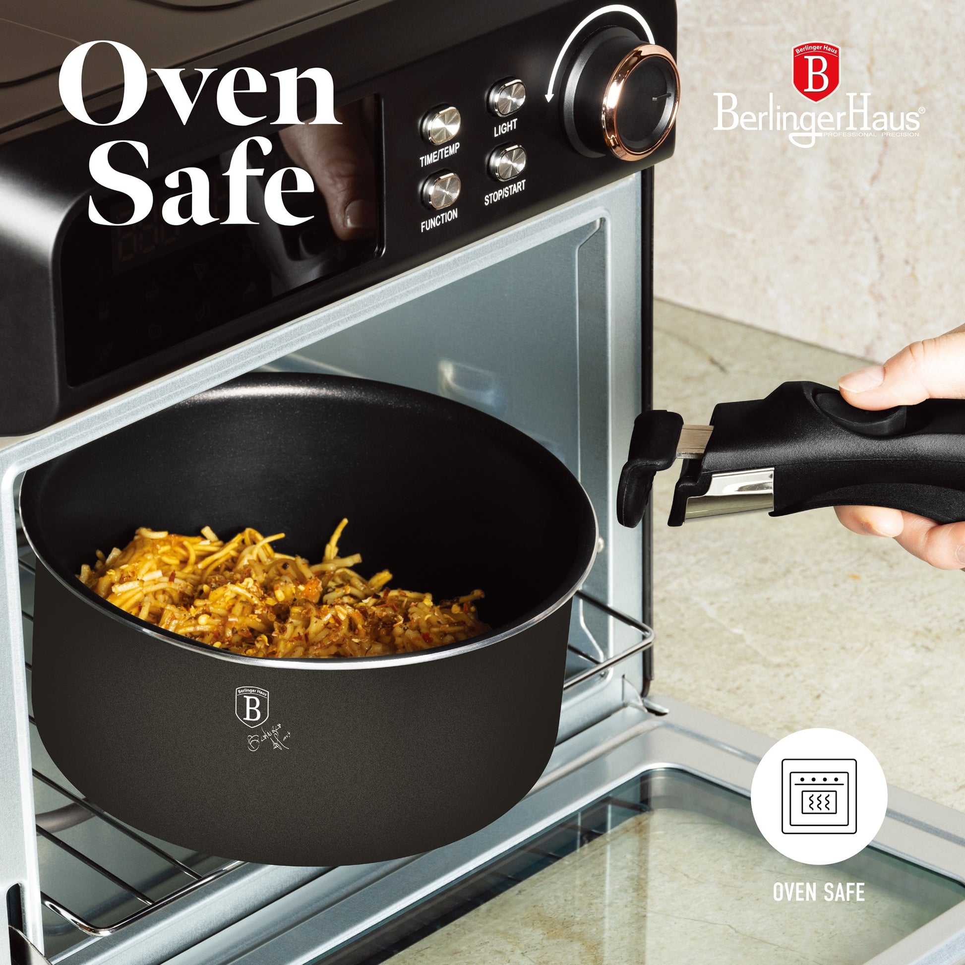 Berlinger Haus 13-Piece Titan Pro Non Stick Coating Oven Safe Cookware Set - Anthracite