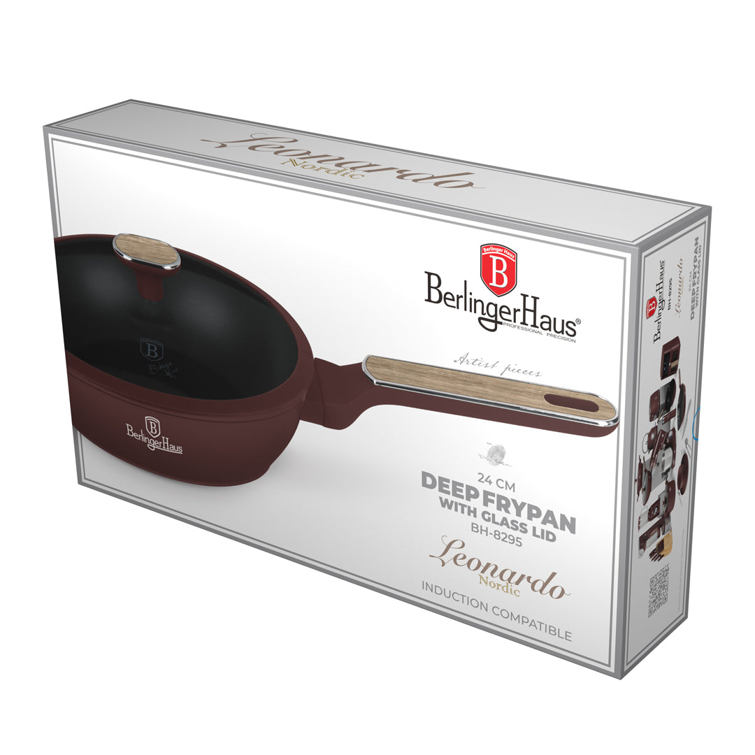 Berlinger Haus 24cm Titan Pro Non-Stick Coating Deep Frypan with Lid – Leonardo Nordic