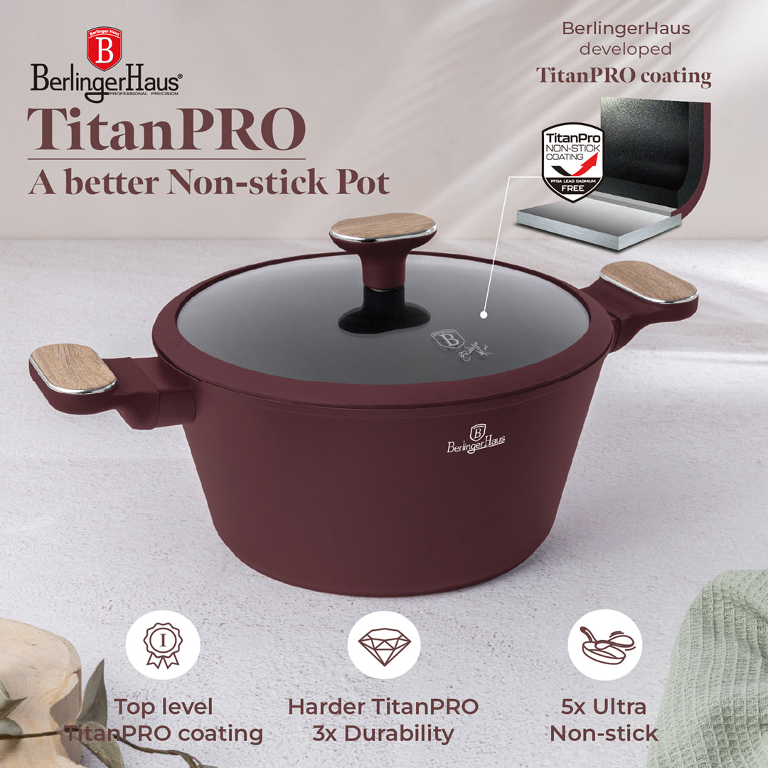 Berlinger Haus 24cm Titan Pro Non-Stick Coating Casserole – Leonardo Nordic