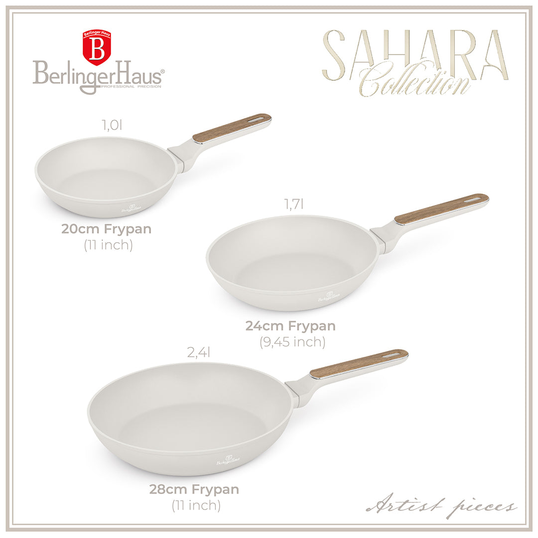 Berlinger Haus 3-Piece Titan Pro Non-Stick Coating Frypan Set – Sahara Nordic